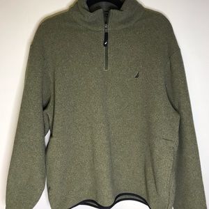 Nautica Olive green men’s pullover size large